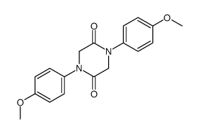 1,4-bis(4-methoxyphenyl)piperazine-2,5-dione结构式
