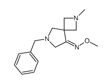 (E)-6-benzyl-N-methoxy-2-methyl-2,6-diazaspiro[3.4]octan-8-imine结构式