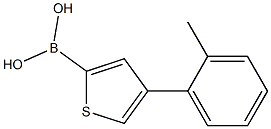 4-(2-Tolyl)thiophene-2-boronic acid structure