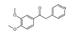 1-(3,4-dimethoxyphenyl)-2-pyridin-4-ylethanone结构式