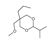 2β-Isopropyl-5β-(methoxymethyl)-5α-propyl-1,3-dioxane结构式