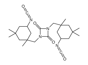 2,4-dioxo-1,3-diazetidine-1,3-diylbis[methylene(1,5,5-trimethylcyclohexane-1,3-diyl)] diisocyanate Structure