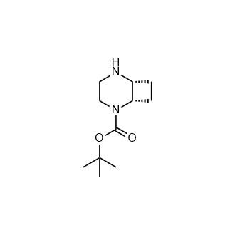 tert-Butyl (1s,6r)-2,5-diazabicyclo[4.2.0]octane-2-carboxylate Structure