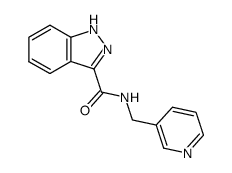 1(2)H-indazole-3-carboxylic acid pyridin-3-ylmethyl-amide结构式