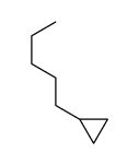 1-cyclopropylpentane Structure
