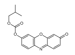 7-(ISOBUTOXYCARBONYLOXY)-3H-PHENOXAZIN-& Structure