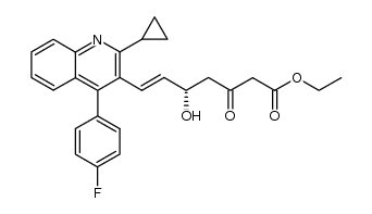 Dehydropitavastatin ethyl ester Structure