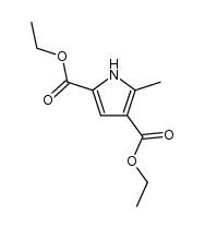 diethyl 5-methyl-1H-pyrrole-2,4-dicarboxylate Structure