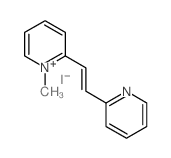 Pyridinium,1-methyl-2-[2-(2-pyridinyl)ethenyl]-, iodide (1:1) Structure