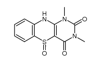 1,3-Dimethyl-2,4-dioxo-1,2,3,4-tetrahydro-pyrimido[5.4-b][1.4]benzothiazin-sulfoxid Structure