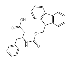 Fmoc-(S)-3-Amino-4-(3-pyridyl)-butyric acid Structure