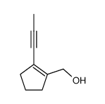 1-Cyclopentene-1-methanol, 2-(1-propynyl)- (9CI)结构式