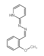 Benzaldehyde,2-methoxy-, 2-(2-pyridinyl)hydrazone结构式