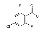 Benzoyl chloride, 4-chloro-2,6-difluoro- (9CI) Structure
