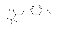 3-(4-methoxyphenyl)-1-(trimethylsilyl)propan-1-ol结构式
