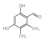 Benzaldehyde,4,6-dihydroxy-2,3-dimethyl- Structure