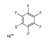 bis(pentafluorophenylmercapto)nickel Structure