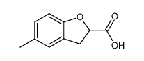 5-methyl-2,3-dihydrobenzofuran-2-carboxylic acid structure