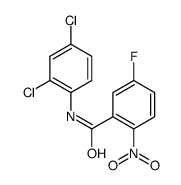 N-(2,4-Dichlorophenyl)-5-fluoro-2-nitrobenzamide结构式