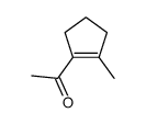 1-(2-甲基环戊-1-烯-1-基)乙酮结构式