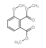 1,2-Benzenedicarboxylicacid, 3-methoxy-, 1,2-dimethyl ester Structure