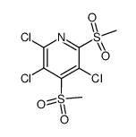 Trichlor-4,6-bis-methylsulfonyl-pyridin结构式