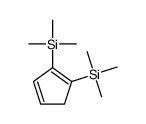 trimethyl-(2-trimethylsilylcyclopenta-1,3-dien-1-yl)silane Structure