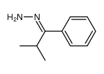 2-methyl-1-phenylpropan-1-one hydrazone Structure
