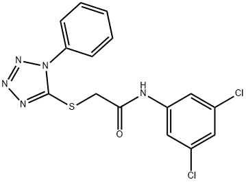 n-(3,5-dichlorophenyl)-2-[(1-phenyl-1h-1,2,3,4-tetraazol-5-yl)sulfanyl]acetamide picture