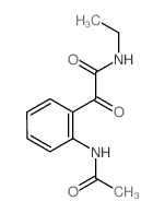 N-[2-(ethylcarbamoylformyl)phenyl]acetamide structure