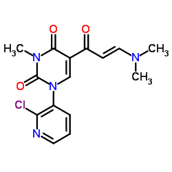 1-(2-CHLORO-3-PYRIDINYL)-5-[3-(DIMETHYLAMINO)ACRYLOYL]-3-METHYL-2,4(1H,3H)-PYRIMIDINEDIONE Structure