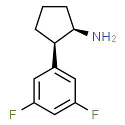 Cyclopentanamine, 2-(3,5-difluorophenyl)-, (1R,2R)-rel- (9CI) Structure