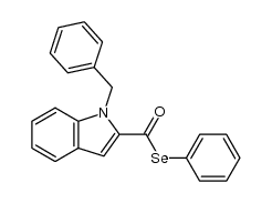 Se-phenyl 1-benzyl-1H-indole-2-carboselenoate Structure