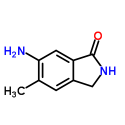 1H-Isoindol-1-one,6-amino-2,3-dihydro-5-methyl- Structure