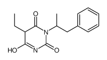 5-ethyl-1-(1-phenylpropan-2-yl)-1,3-diazinane-2,4,6-trione Structure