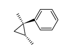 trans-(1,2-dimethylcyclopropyl)benzene结构式