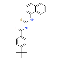 4-tert-butyl-N-[(1-naphthylamino)carbonothioyl]benzamide结构式