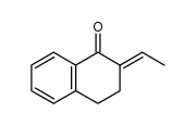 (E)-2-ethylidene-3,4-dihydro-2H-naphthalen-1-one结构式