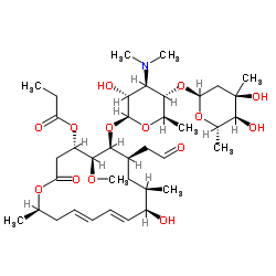 Leucomycin V 3-propanoate结构式