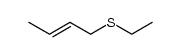 ethyl 2-butenyl sulfide Structure
