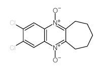 2,3-dichloro-11-oxido-7,8,9,10-tetrahydro-6H-cyclohepta[b]quinoxalin-5-ium 5-oxide结构式