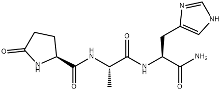 pGlu-L-Ala-L-His-NH2 structure