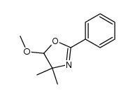 5-methoxy-4,4-dimethyl-2-phenyl-4,5-dihydro-oxazole Structure