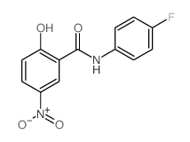 Benzamide,N-(4-fluorophenyl)-2-hydroxy-5-nitro-结构式