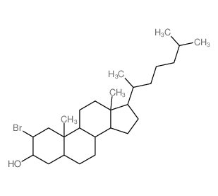 Cholestan-3-ol,2-bromo-, (2a,3b,5a)- (9CI) Structure