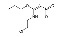 N-(2-chloro-ethyl)-N'-nitro-O-propyl-isourea Structure