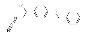 (R)-(-)-2-azido-1-(4-benzyloxyphenyl)-1-ethanol结构式