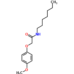 N-Heptyl-2-(4-methoxyphenoxy)acetamide结构式