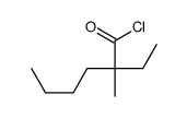 2-ethyl-2-methylhexanoyl chloride结构式