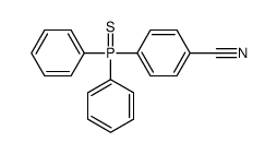 4-diphenylphosphinothioylbenzonitrile结构式